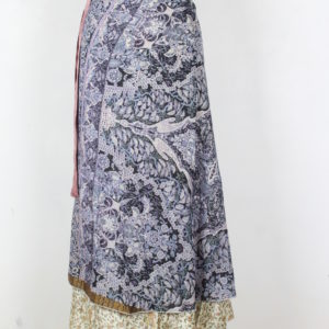 Vintage Silk Magic Wrap Skirt SW1485