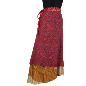 Vintage Silk Magic Wrap Skirt SW149