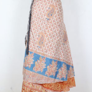 Vintage Silk Magic Wrap Skirt SW1491