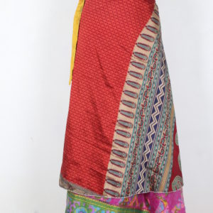 Vintage Silk Magic Wrap Skirt SW1494