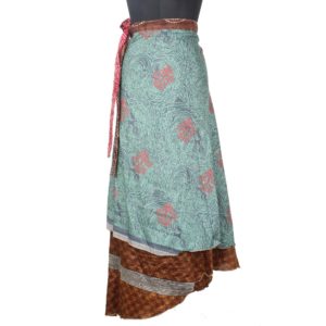 Vintage Silk Magic Wrap Skirt SW1505