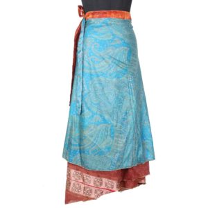 Vintage Silk Magic Wrap Skirt SW1509