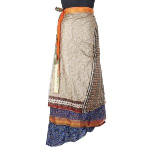 Vintage Silk Magic Wrap Skirt SW1512