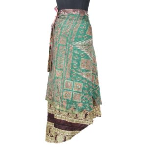 Vintage Silk Magic Wrap Skirt SW1513
