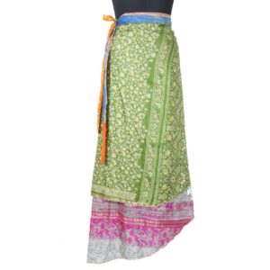 Vintage Silk Magic Wrap Skirt SW1515