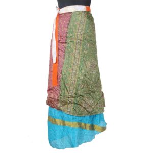 Vintage Silk Magic Wrap Skirt SW1518