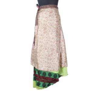 Vintage Silk Magic Wrap Skirt SW1520