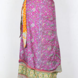 Vintage Silk Magic Wrap Skirt SW1522