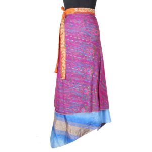 Vintage Silk Magic Wrap Skirt SW1524