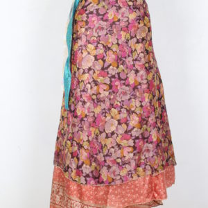 Vintage Silk Magic Wrap Skirt SW1525