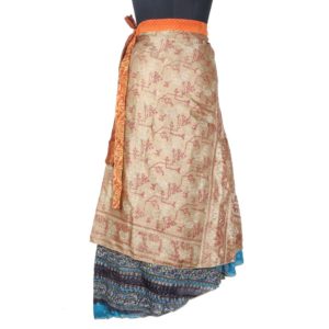 Vintage Silk Magic Wrap Skirt SW1526