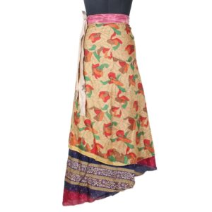 Vintage Silk Magic Wrap Skirt SW1528