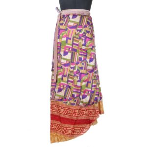 Vintage Silk Magic Wrap Skirt SW1529