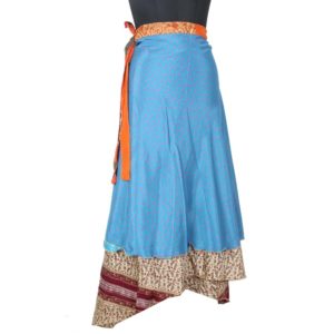 Vintage Silk Magic Wrap Skirt SW1534