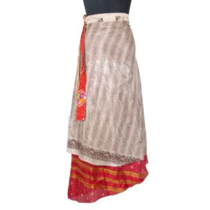 Vintage Silk Magic Wrap Skirt SW1538