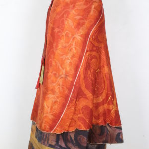 Vintage Silk Magic Wrap Skirt SW1540