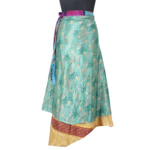 Vintage Silk Magic Wrap Skirt SW1541