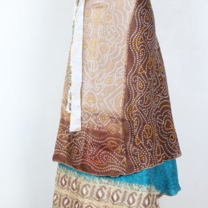 Vintage Silk Magic Wrap Skirt SW1543