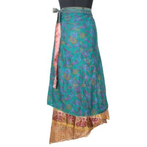 Vintage Silk Magic Wrap Skirt SW1545