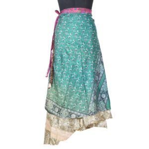 Vintage Silk Magic Wrap Skirt SW1546