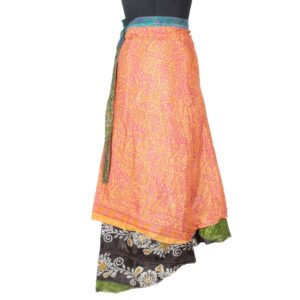 Vintage Silk Magic Wrap Skirt SW1548