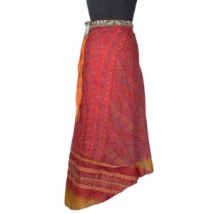 Vintage Silk Magic Wrap Skirt SW1549