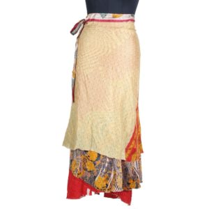 Vintage Silk Magic Wrap Skirt SW1552