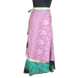Vintage Silk Magic Wrap Skirt SW1554