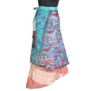 Vintage Silk Magic Wrap Skirt SW1555