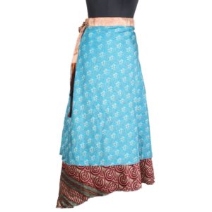 Vintage Silk Magic Wrap Skirt SW1556