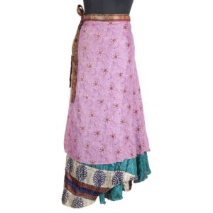 Vintage Silk Magic Wrap Skirt SW1557