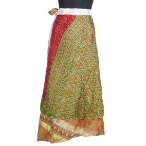Vintage Silk Magic Wrap Skirt SW1558