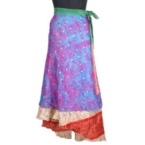 Vintage Silk Magic Wrap Skirt SW1563