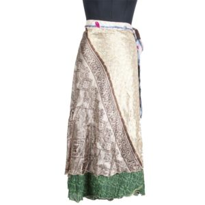 Vintage Silk Magic Wrap Skirt SW1564