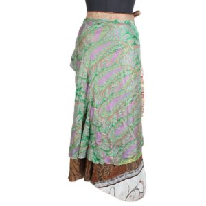Vintage Silk Magic Wrap Skirt SW1565