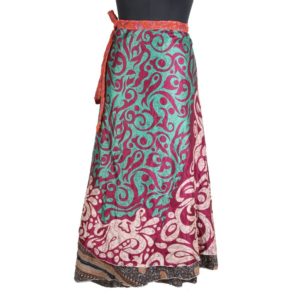 Vintage Silk Magic Wrap Skirt SW1569