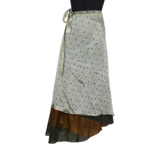 Vintage Silk Magic Wrap Skirt SW157