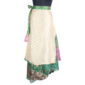Vintage Silk Magic Wrap Skirt SW1571