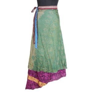 Vintage Silk Magic Wrap Skirt SW1572