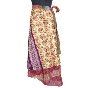 Vintage Silk Magic Wrap Skirt SW1573