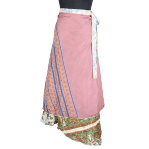 Vintage Silk Magic Wrap Skirt SW1576