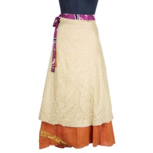 Vintage Silk Magic Wrap Skirt SW1578