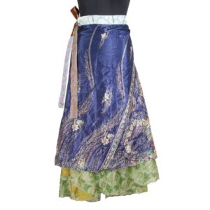 Vintage Silk Magic Wrap Skirt SW1579