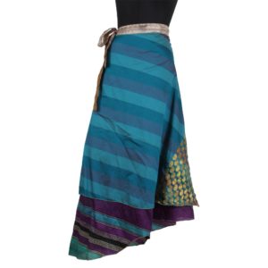 Vintage Silk Magic Wrap Skirt SW158