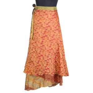 Vintage Silk Magic Wrap Skirt SW1580