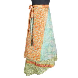 Vintage Silk Magic Wrap Skirt SW1581
