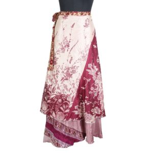Vintage Silk Magic Wrap Skirt SW1582