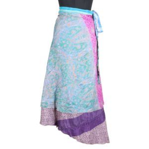 Vintage Silk Magic Wrap Skirt SW1583