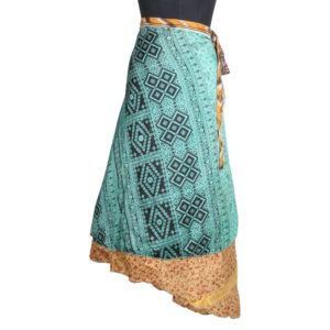 Vintage Silk Magic Wrap Skirt SW1592