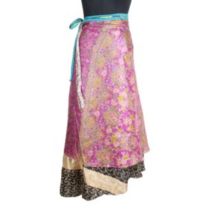 Vintage Silk Magic Wrap Skirt SW1595